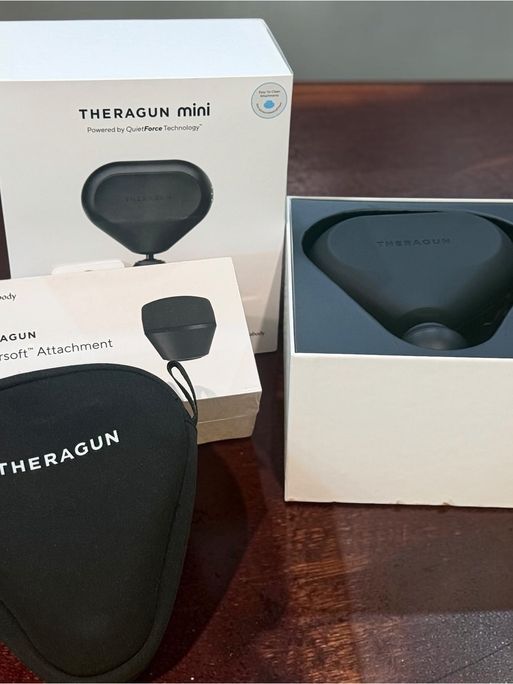 Therabody Theragun Mini (1st Gen)  Portable Massage Gun Black, Extra Attachment